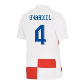 Virallinen pelipaita Kroatia Gvardiol 4 Koti Euro 2024 Lyhythihainen - Miesten